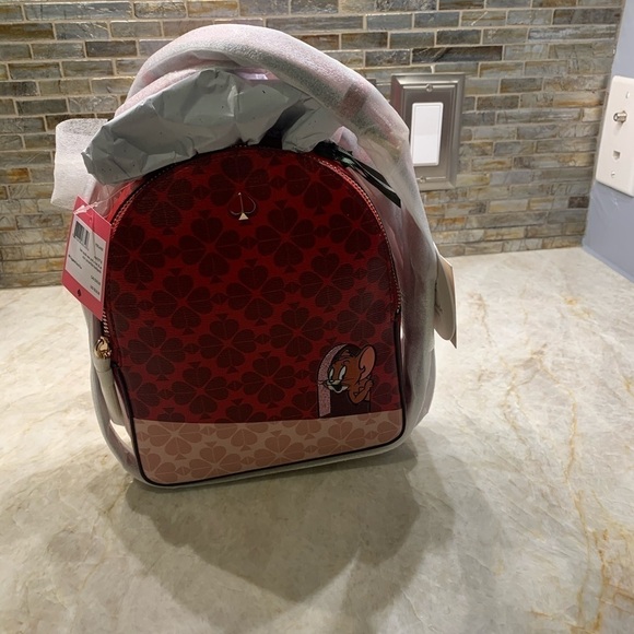 Kate Spade ♠️ Tom & Jerry Convertible Mini Backpack - Picture 2 of 8